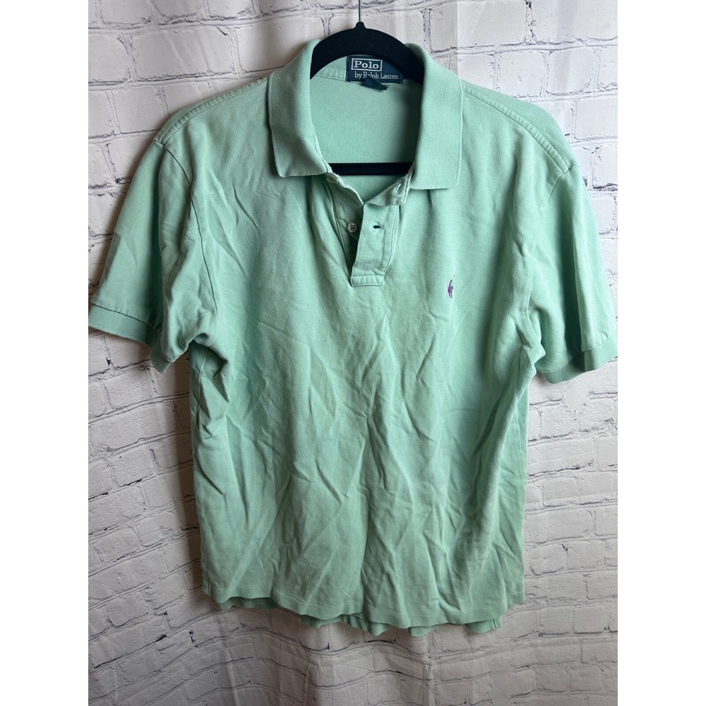 Polo Ralph Lauren Polo Shirt Classic Fit Short Sleeve Casual Green M